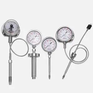 0-70mpa 10000psi range 350 degree high temperature remote melt pressure gauge for viscous liquid media