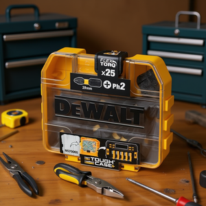 Juego de Puntas para Destornillador Dewalt Flex Torq, 25 mm, Ph2, 25 Piezas, Estuche Resistente - Product Image 3