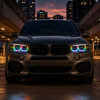 Pour BMW X5 F15, ensemble de phares modifiés, phares laser LED haut de gamme, feux de jour RGB Angel Eye