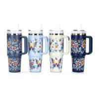 Autocollants 3D personnalisés pour gobelets 40oz, transferts UV DTF, décorations pour tasses de voiture avec poignée, personnalisation professionnelle DIY, imperméables