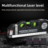 Niveau laser de mesure de ligne, niveau laser à lignes croisées, règles métriques ajustables, règle de niveau laser pour la décoration et le travail du bois