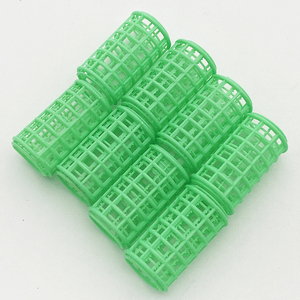 Phụ Nữ Của Tùy Chỉnh Đầy Màu Sắc Chất Lượng Cao Hai Lớp 8Pcs Salon Heatless Nhựa Tóc Con Lăn Thiết Lập Nhiệt Độ Lạnh DIY Vẻ Đẹp - Product Image 2