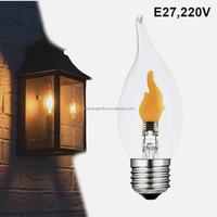 Ampoule LED C35 à effet flamme, Ampoule LED C35 scintillante, Ampoule LED C35 à effet bougie