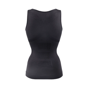 Blusas Moldeadoras Negras sin Costuras <span class=keywords><strong>para</strong></span> <span class=keywords><strong>Mujer</strong></span>, Transpirables, de Color Sólido, Top Reductor de Abdomen, Ropa Interior Cómoda <span class=keywords><strong>para</strong></span> Moldear el Cuerpo - Product Image 2