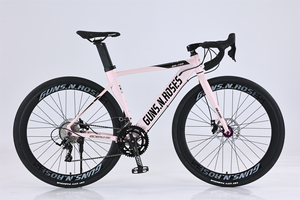 Biciclette da Strada e Montagna 700C di Alta Qualità a 14 Velocità per Adulti, Bicicletta da Strada 700C Bianca con Freni a Disco - Product Image 6