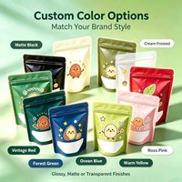 Sachet Doypack Personnalisé en Papier-Plastique Stratifié Imprimé par Héliogravure avec Fermeture Ziplock, Emballage Violet de Qualité Alimentaire pour Chewing-gum, Vente en Gros