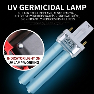 Filtre d'aquarium suspendu JSD <span class=keywords><strong>Grech</strong></span> avec stérilisateur UV, filtration en 3 étapes, écrépineur d'huile, impeller silencieux en acier inoxydable pour aquarium - Product Image 2