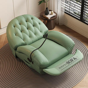 Sofá Reclinable Acolchado, Sofá Giratorio Moderno de Lujo para Sala de Estar, Sillón Reclinable Individual, Muebles para Sentarse Relajados, Silla Mecedora - Product Image 4