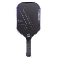 Raquette de pickleball complète en fibre de carbone T700, texture mate, pour enfants et adultes