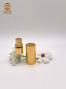 Pompe 18/410 18 mm dorée/argentée pour crème avec couvercle/capuchon - Distributeur cosmétique de luxe, OEM/Vente en gros, plusieurs options de tête de pompe - Product Image 2