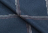 Tissu sergé à carreaux teints en fil 49.4% bambou 47% polyester 3.6% spandex pour vêtements et chemises pour hommes