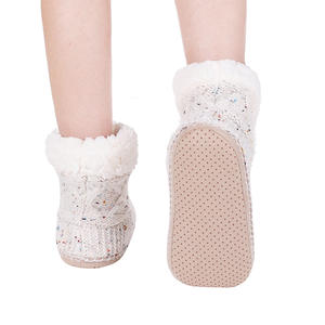 2024 Women Winter Floor Shoes Indoor Home <strong>Slippers</strong> <strong>Knitted</strong> Anti Skid Non-Slip Soft Warm <strong>Boots</strong> - Product Image 6