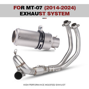 MT07 Sistemas Completos de Escape Slip-On para Tubo Delantero de Motocicleta, Silenciador Modificado, Nueva Condición Compatible con XSR 700, <span class=keywords><strong>MT</strong></span> <span class=keywords><strong>07</strong></span>, - Product Image 2