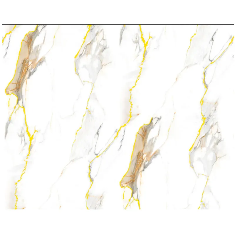 Folha de PVC UV de mármore para interior 2024, folha de PVC UV de alta qualidade à prova d'água para projetos, folha de mármore de venda bem