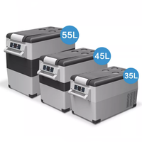 Glacière 35L 45L pour caravane, camping, bateau, pêche, réfrigérateur-congélateur portable 12V à compresseur pour voiture