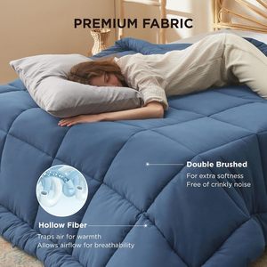 Bán buôn tùy chỉnh OEKO-TEX 100 sang trọng ấm áp đảo ngược xuống thay thế siêu mềm chần rửa Comforter - Product Image 4