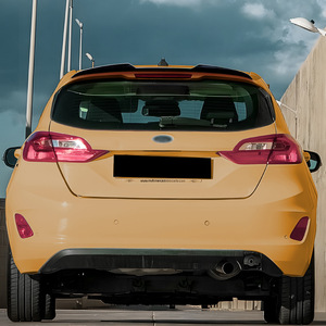 สปอยเลอร์กันชนหลัง Ford Fiesta Mk8 ปี 2018 สีดำเงา ลายคาร์บอนไฟเบอร์ วัสดุ ABS รูปทรงปีก ชิ้นส่วนตกแต่ง - Product Image 1