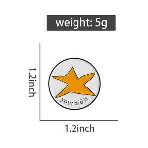 หมุดเคลือบรูปดาวของคุณมีมส์เข็มกลัดติดปกเสื้อรูปดาวห้าแฉกสุดสร้างสรรค์สร้างสรรค์ของขวัญเครื่องประดับสำหรับเพื่อนๆ - Product Image 6