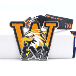 Medalla <span class=keywords><strong>de</strong></span> Baloncesto Personalizada <span class=keywords><strong>de</strong></span> Fábrica al por Mayor, <span class=keywords><strong>de</strong></span> Aleación <span class=keywords><strong>de</strong></span> Zinc con Esmalte Duro, Diseño <span class=keywords><strong>de</strong></span> Águila, para Premios Deportivos Escolares, Campeones y Ganadores <span class=keywords><strong>de</strong></span> Competiciones - Product Image 1
