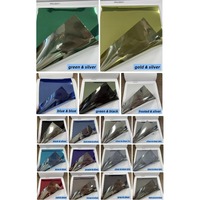 Film adhésif décoratif moderne pour fenêtre, effet miroir unidirectionnel, bronze-argent, PET, 1,52 x 30 m, protection UV, rejet IR 80-95%, sans colle