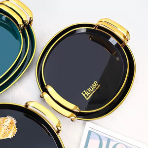 Toptan fabrika özel Logo mutfak yemek tabakları tepsi çevre dostu lüks biyobozunur plastik gıda servis çubuğu kek standı - Product Image 3