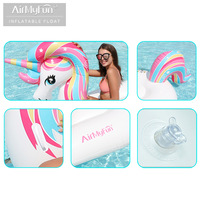 Fabricant de flotteurs gonflables écologiques en PVC personnalisés pour piscine licorne flotteur pour adultes flotteur gonflable pour jeux d'eau