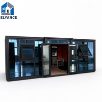 RELYANCE Rumah Kontainer Expandable Desain Modern 4 Kamar Tidur 1 Kamar Mandi Rumah Kantor Portabel 20/40FT Garansi 3 Tahun
