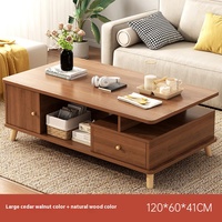 Table Basse Nordique Simple et Moderne pour Petit Appartement, Style Luxe Léger
