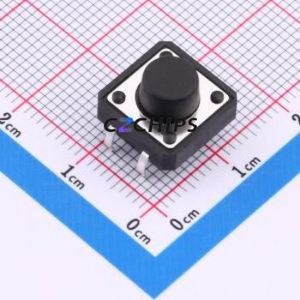 TS015-CBW1EH7.0 Tactile <b>Switch</b> Through hole-4P,12x12mm <b>Switch</b> Single Pole Single Throw Round Button 1.8N Through Hole - Product Image 1