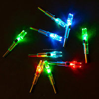 HT OEM ODM 5.2mm 6.2mm Embouts de flèche LED lumineux demi-lune activés par le tir pour flèches de tir à l'arc, chasse nocturne, tir sportif, direct usine