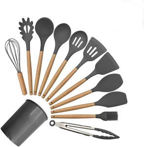 Vente en gros directe d'outils de cuisine écologiques et durables, accessoires de cuisine en silicone, ensemble d'outils de cuisine, logo personnalisé, 16 ensembles - Product Image 1