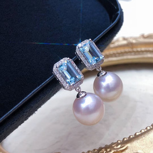 Orecchini a perno rettangolari da donna, semplici ed eleganti, per uso quotidiano - Product Image 3
