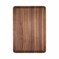 Massieve walnoot houten snijplanken voor de keuken 12x8 inch houten hakblokken met sapgoot voor vlees fruit premium steakplank