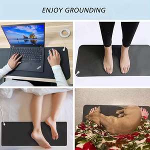 100*30cm tapis de <span class=keywords><strong>Yoga</strong></span> à la terre hautement conducteur tapis de sol Kit de tapis de souris <span class=keywords><strong>pour</strong></span> réduire l'électricité statique et stimuler le sommeil en profondeur - Product Image 4