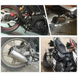 ท่อไอเสียรถจักรยานยนต์ StarNav รุ่น Universal แบบตรง สำหรับ 250SR Z900 R6 R1 R3 ท่อไอเสียแต่ง ความจุขนาดใหญ่ อะไหล่รถยนต์ - Product Image 6