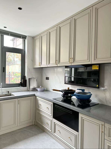 BALOM Cuisine moderne de luxe Armoire de cuisine Panneau de porte laqué Personnalisé Prêt <span class=keywords><strong>à</strong></span> assembler Meubles de cuisine modulaires écologiques Armoire de cuisine - Product Image 6