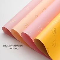 Nouveau matériau d'emballage de fleurs amour chaud Cynthia papier d'emballage couleur unie papier d'emballage de bouquet étanche