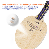 Raquette de ping-pong personnalisée OEM ODM Loki K3 Nano Carbon 7 plis, lames de tennis de table professionnelles avec un contrôle élevé