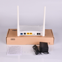 Router Módem WiFi VoIP de Fibra Óptica BT-PON GPON XPON FTTH, 1GE, 2 Puertos RJ45, Inalámbrico, 5dBi