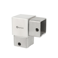 Offre Spéciale – Raccords carrés personnalisés en acier inoxydable 304/316 à 3 voies et 90 degrés, finition miroir/satinée, résistants à l'eau, pour main courante