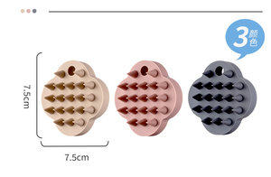Brosse de massage du cuir chevelu en silicone One Piece pour le lavage des cheveux, relaxation de <span class=keywords><strong>la</strong></span> tête, utilisation humide ou sèche pour cheveux épais, fins ou bouclés - Product Image 6