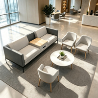 Canapé modulaire en tissu pour salle d'attente, ensemble de salon personnalisable, mobilier de bureau commercial, fournisseur en gros de Chine, OEM