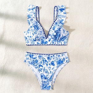 Nuevo Bikini de Una Pieza para Mujer, Estilo Europeo Americano, Sexy y Moderno, para Vacaciones de Verano en la Playa, 2026 - Product Image 1