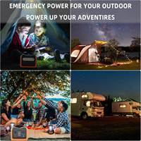 Station d'alimentation portable 600w, centrale électrique d'urgence, camping en plein air, batterie Lifepo4, générateur solaire 500w, station d'alimentation portable