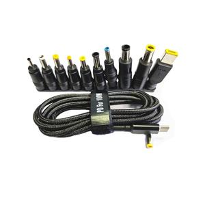 Adattatore di Alimentazione DC con Porta Rotonda TYPE-C e Porta Quadrata per Laptop, Adattatore di Ricarica Rapida PD - Product Image 2