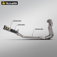 Nouveau système d'échappement pour moto NlkHanm GSX-S1000, entièrement en alliage de titane, modification AR, silencieux, emballage en boîte en carbone, Suzuki
