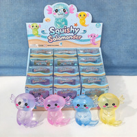 Vaseline Axolotl Squishy Transparent Moldable Non-Rebound Coconut Oil Milk Tea Cup Bear Stress Relief Vent Fidget Toy