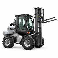 Chariot élévateur diesel tout-terrain fiable de 3,5 tonnes 4x4 pour la logistique extérieure et le transport de palettes