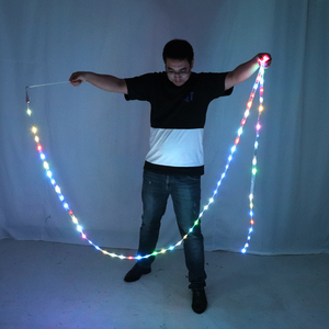 ริบบิ้น LED สำหรับยิมนาสติกลีลา RGB เรืองแสง ริบบิ้น LED สำหรับระบำหน้าท้อง อุปกรณ์ประกอบการเต้นเรืองแสงหลากสี สำหรับเทศกาลคริสต์มาส - Product Image 3