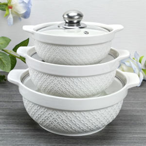 Commercio all'ingrosso della fabbrica <span class=keywords><strong>vendita</strong></span> calda zuppa di ceramica zuppa di <span class=keywords><strong>pentole</strong></span> & Stock porcellane zuppien pentola di cottura con coperchio - Product Image 4